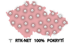 100% pokrytí RTK-NET v České Republice
