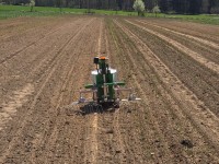 Polní robot Naïo OZ při polních pracech
