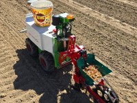 Polní robot Naïo OZ při sázení cibule